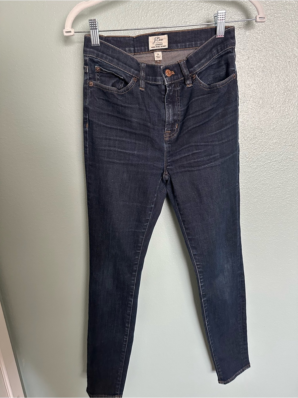 J. Crew Dark Indigo Skinny Jeans